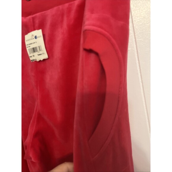 Adidas Velour Joggers XL – Red w/ Pink Undertone, Y2K Streetwear - Picture 4 of 12